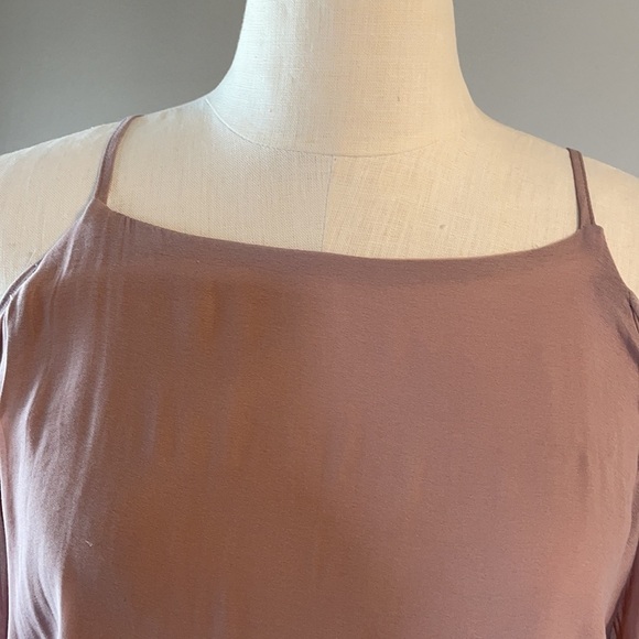KLD Cold shoulder long sleeve blousy top. Smocked waist, Blush color size SM - Picture 4 of 10